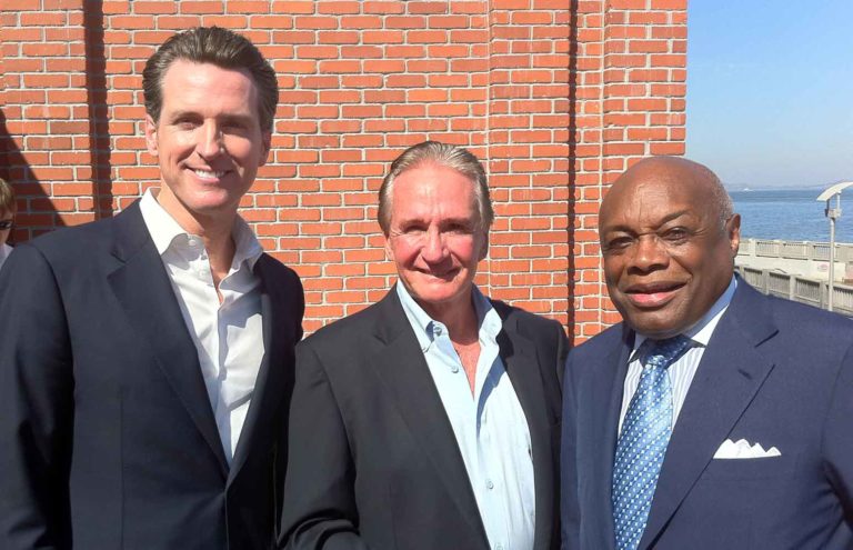 Brian Banmiller with Willie Brown + Gavin Newsome